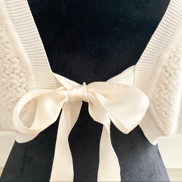 Karen Millen Ivory Lambswool Knit Bolero Sweater - Picture 4 of 9